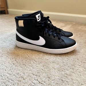Nike Black and White High-Top Sneakers